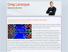 Tablet Screenshot of greglarocque.com